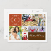 Gruß auf Familienurlaub Feiertagspostkarte (Vorne/Hinten)