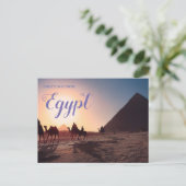 Gruß aus Ägypten Pyramiden Postcard Postkarte (Stehend Vorderseite)