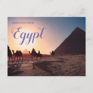 Gruß aus Ägypten Pyramiden Postcard Postkarte