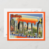 Gruß aus Alabama Vintag Postkarte (Vorne/Hinten)