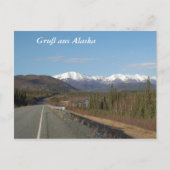 Gruß aus Alaska Postkarte (Vorderseite)