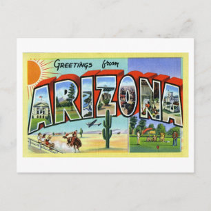 Gruß aus Arizona im Vintage-Stil Postkarte