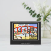 Gruß aus Arizona Vintage Postkarte (Stehend Vorderseite)