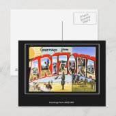 Gruß aus Arizona Vintage Postkarte (Vorne/Hinten)