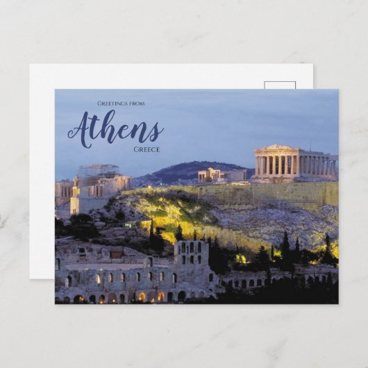 Gruß aus Athen Griechenland Landschaftlich Postkar Postkarte (Vorne/Hinten)