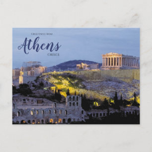 Gruß aus Athen Griechenland Landschaftlich Postkar Postkarte
