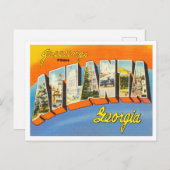 Gruß aus Atlanta, Georgia Vintage Travel Postkarte (Vorne/Hinten)