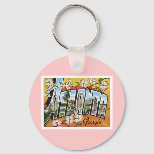 Gruß aus Atlanta Schlüsselanhänger (Vorderseite)
