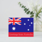 Gruß aus Australien — Postkarte (Stehend Vorderseite)
