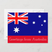 Gruß aus Australien — Postkarte (Vorne/Hinten)