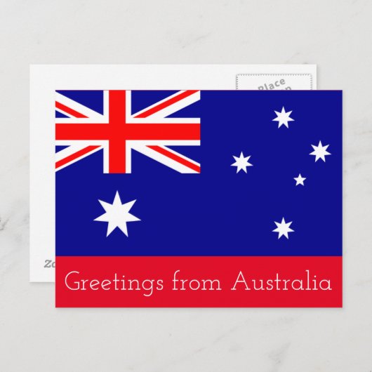 Gruß aus Australien — Postkarte (Vorne/Hinten)