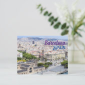 Gruß aus Barcelona Spanien Postcard Postkarte (Stehend Vorderseite)