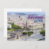 Gruß aus Barcelona Spanien Postcard Postkarte (Vorne/Hinten)