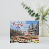 Gruß aus Brüssel Belgien Landschaftlich Postkarte (Stehend Vorderseite)