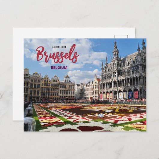 Gruß aus Brüssel Belgien Landschaftlich Postkarte (Vorne/Hinten)