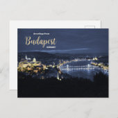 Gruß aus Budapest Ungarn Landschaftlich Postkarte (Vorne/Hinten)