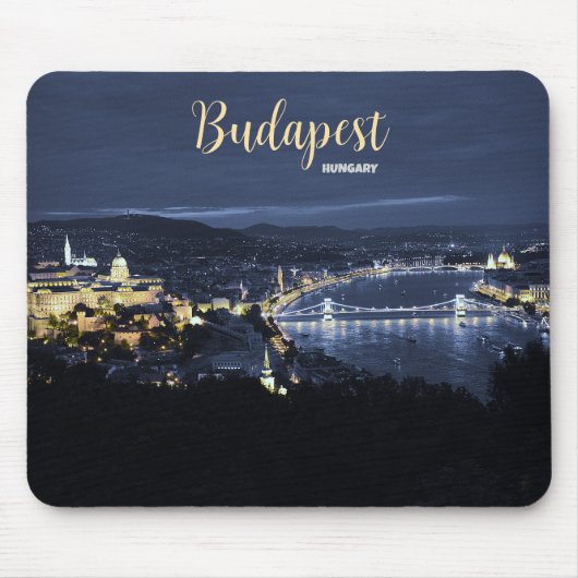 Gruß aus Budapest Ungarn Landschaftliche Maus Pad Mousepad (Vorne)