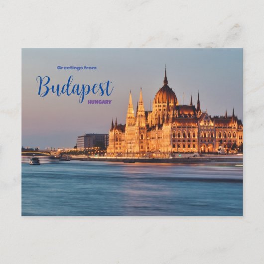Gruß aus Budapest Ungarn Postcard Landschaftlich Postkarte (Vorderseite)