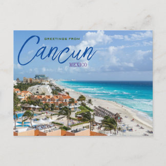 Gruß aus Cancun Mexico Landschaftlich Postcard Postkarte