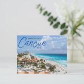 Gruß aus Cancun Mexico Landschaftlich Postcard Postkarte (Stehend Vorderseite)