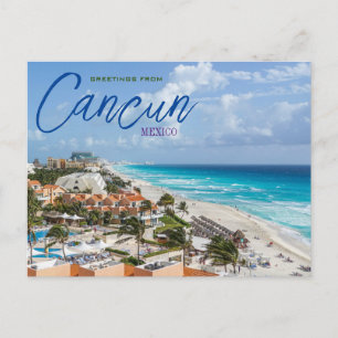 Gruß aus Cancun Mexico Landschaftlich Postcard Postkarte