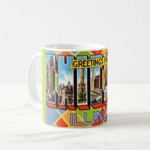 Gruß aus Chicago Postkarten Tasse