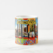 Gruß aus Chicago Postkarten Tasse (Mittel)