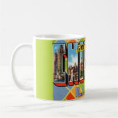 Gruß aus Chicago Postkarten Tasse (Links)