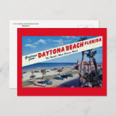 Gruß aus Daytona Beach, Florida Vintag Postkarte (Vorne/Hinten)