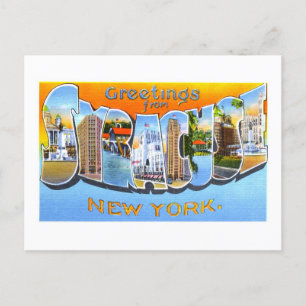 Gruß aus dem alten Syracuse, New York, Postkarte
