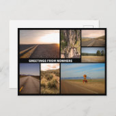 Gruß aus dem Nichts Postkarte (Vorne/Hinten)