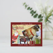 Gruß aus dem Nordpol, Alaska Postkarte (Stehend Vorderseite)