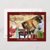 Gruß aus dem Nordpol, Alaska Postkarte (Vorne/Hinten)