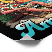 Gruß aus dem Patriotischen Golf der USA Poster (Ecke)