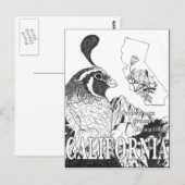 Gruß aus dem schönen Kalifornien Postkarte (Vorne/Hinten)