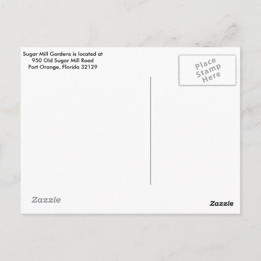 Gruß aus den Zuckerhütten Postkarte (Rückseite)