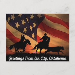 Gruß aus der Elk City, Oklahoma Postcard Postkarte