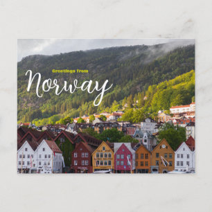 Gruß aus der Landschaftlichen Landschaft Norwegens Postkarte