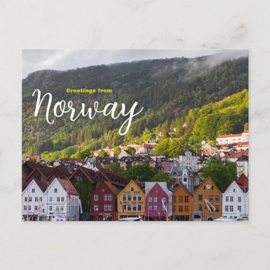 Gruß aus der Landschaftlichen Landschaft Norwegens Postkarte (Vorderseite)