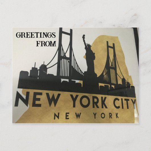 Gruß aus der New York City Postcard Postkarte (Vorderseite)