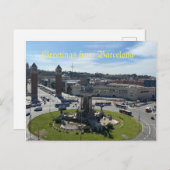 Gruß aus der Postkarte Barcelona (Vorne/Hinten)