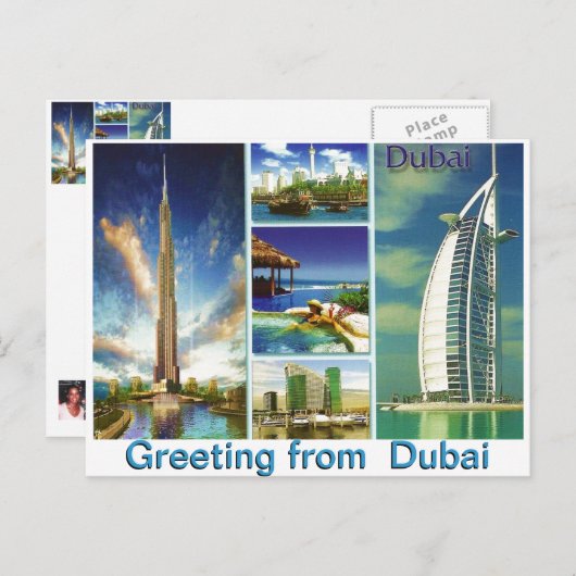 Gruß aus Dubai von Mojisola A Gbadamosi Postkarte (Vorne/Hinten)