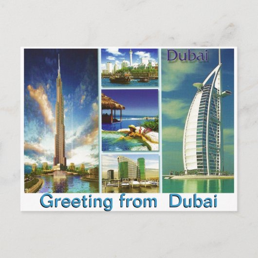 Gruß aus Dubai von Mojisola A Gbadamosi Postkarte (Vorderseite)