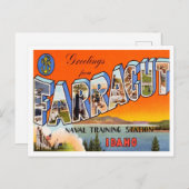 Gruß aus Farragut, Marine Training Station Postkarte (Vorne/Hinten)