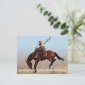 Gruß aus gebrochenem Pfeil, Oklahoma Postkarte (Stehend Vorderseite)