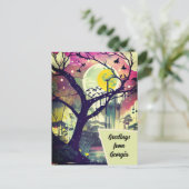 Gruß aus Georgia Wetland Art Card Postkarte (Stehend Vorderseite)