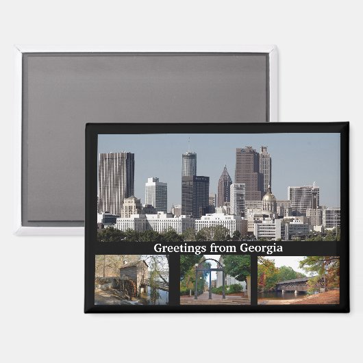 Gruß aus Georgien Magnet (Vorderseite/Rückseite)