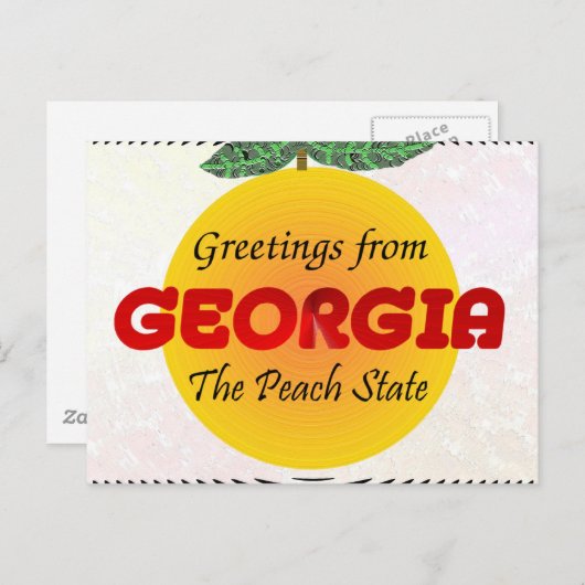 Gruß aus Georgien Postkarte (Vorne/Hinten)