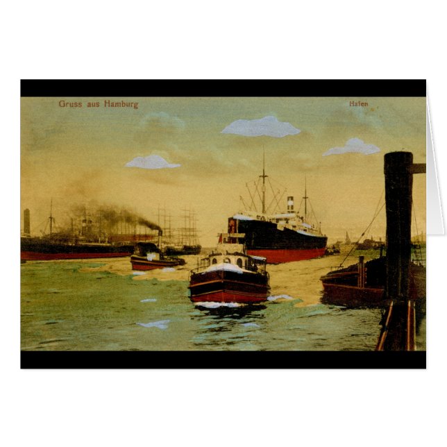 Gruss aus Hamburg, Hafen Vintag (Vorderseite (Horizontal))