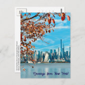 Gruß aus Herbst New York Postcard Postkarte (Vorne/Hinten)